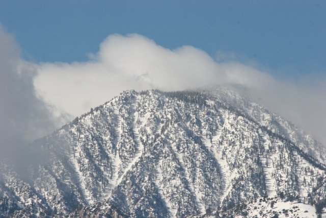 Mt. San Jacinto, with snow